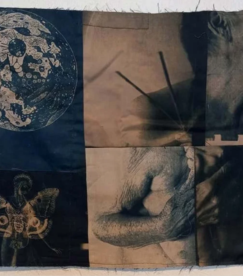 Cloth work by Douglas Pierre Baulos